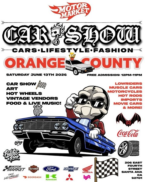 Motor Market Car Show flyer June 2026